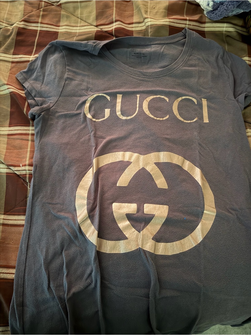 Gucci Logo Short Sleeve Tee in Gray
